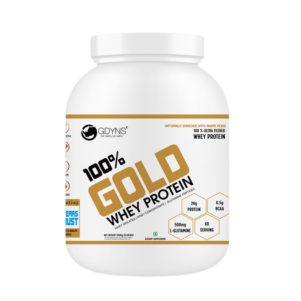 Gold whey 4lbs 100% Gold Whey Protein 2040g - Image 1
